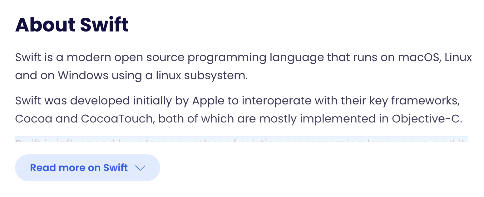 [Bug] About Swift section has a shorter height · Issue #6145 · exercism ...
