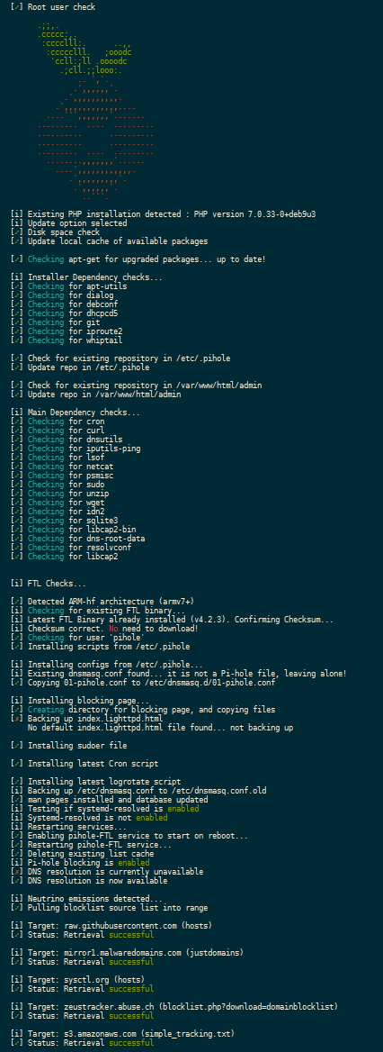 PiHole version (Update available!) after update. · Issue #2677 · pi ...