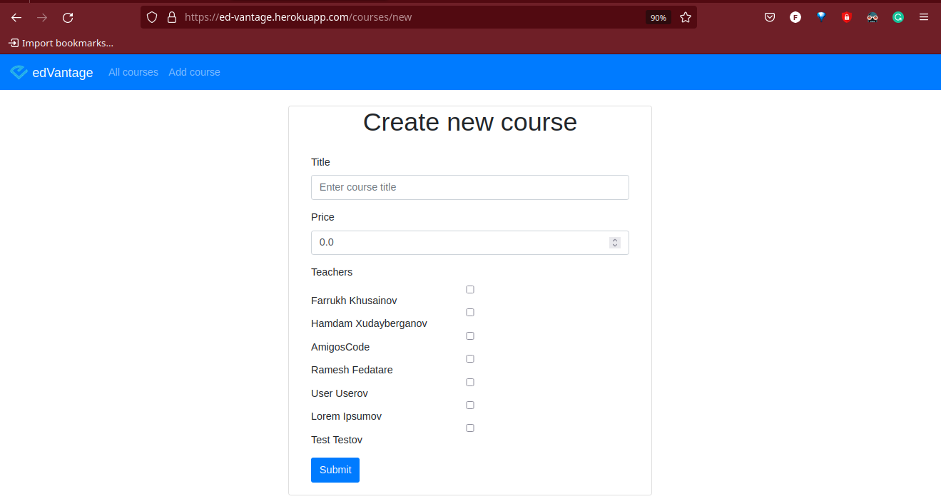 Learning Edvantage GitHub - KhusainovFarrukh/edVantage: Management system for learning ...