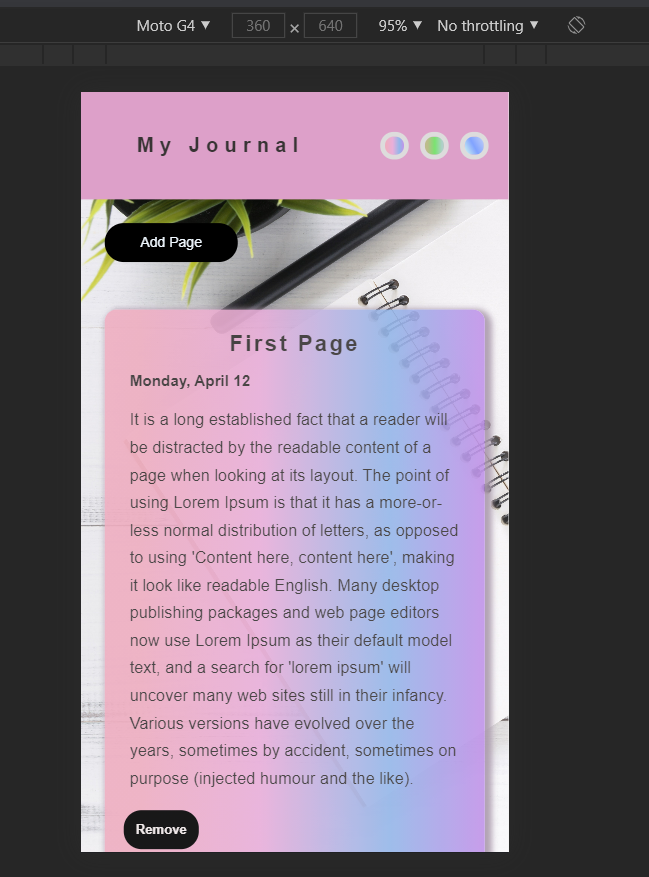 GitHub - jinali98/journal-app: Journal app using JS