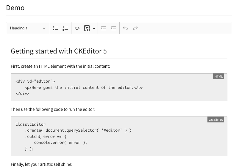 HTML gets filtered in the code block · Issue #10895 · ckeditor ...