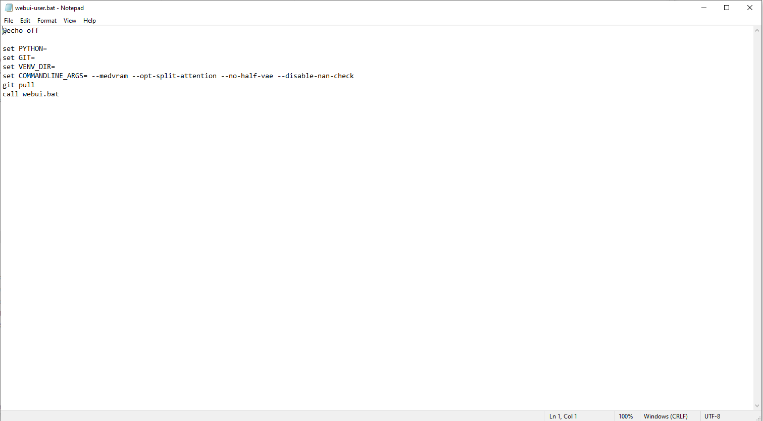 "Stable diffusion model failed to load, exiting" · AUTOMATIC1111 stablediffusionwebui