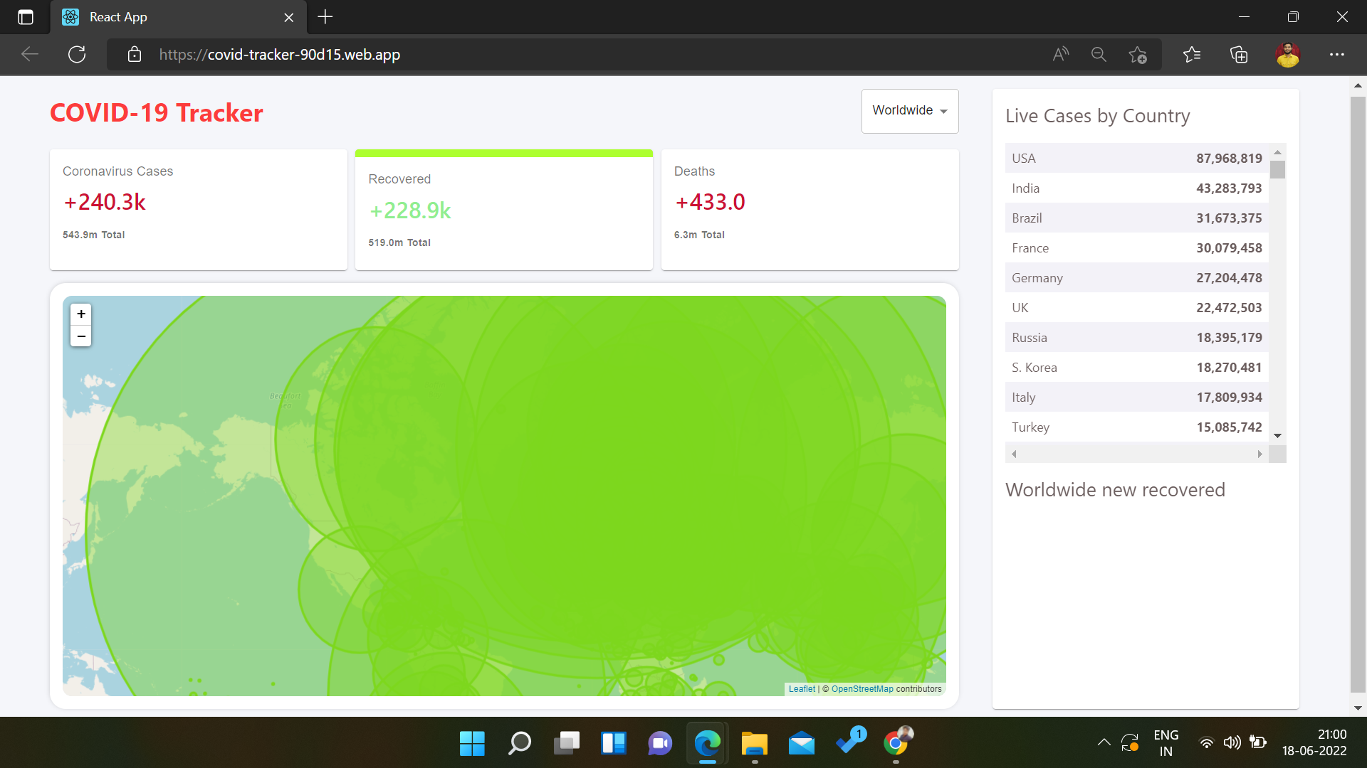 GitHub - Surajvatsya/Covid-tracker: Corona tracker and visualizer