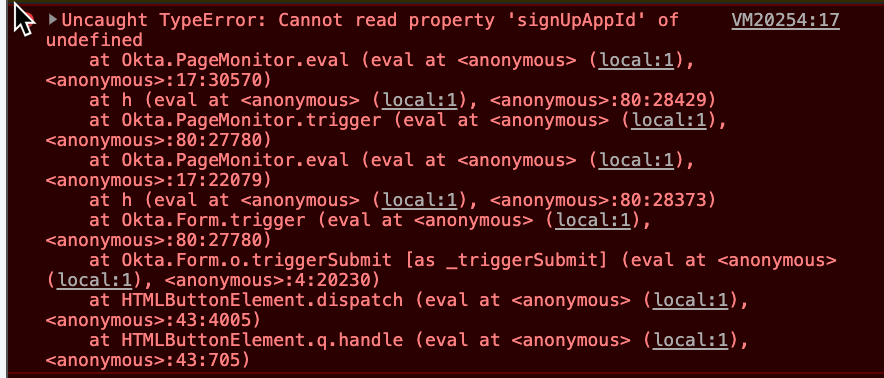 Browser console error upon selecting “Sign In” · Issue #2662 · chef ...