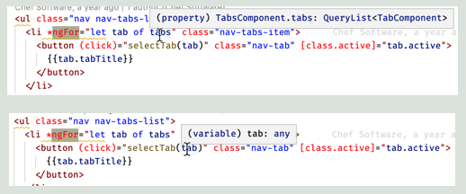 Ivy not flowing type information across all ngFor occurrences · Issue ...