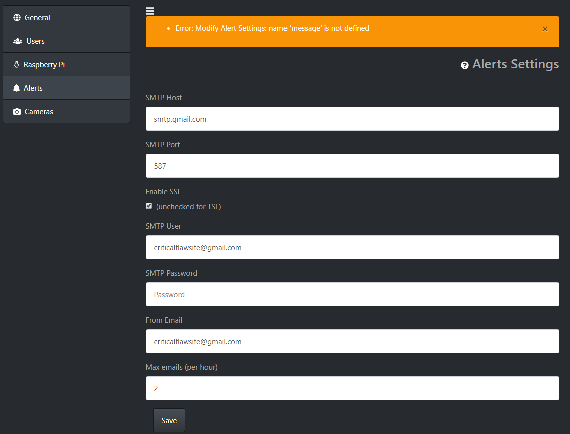 6.1.0: Send Test Mail broken? · Issue #471 · kizniche/Mycodo · GitHub