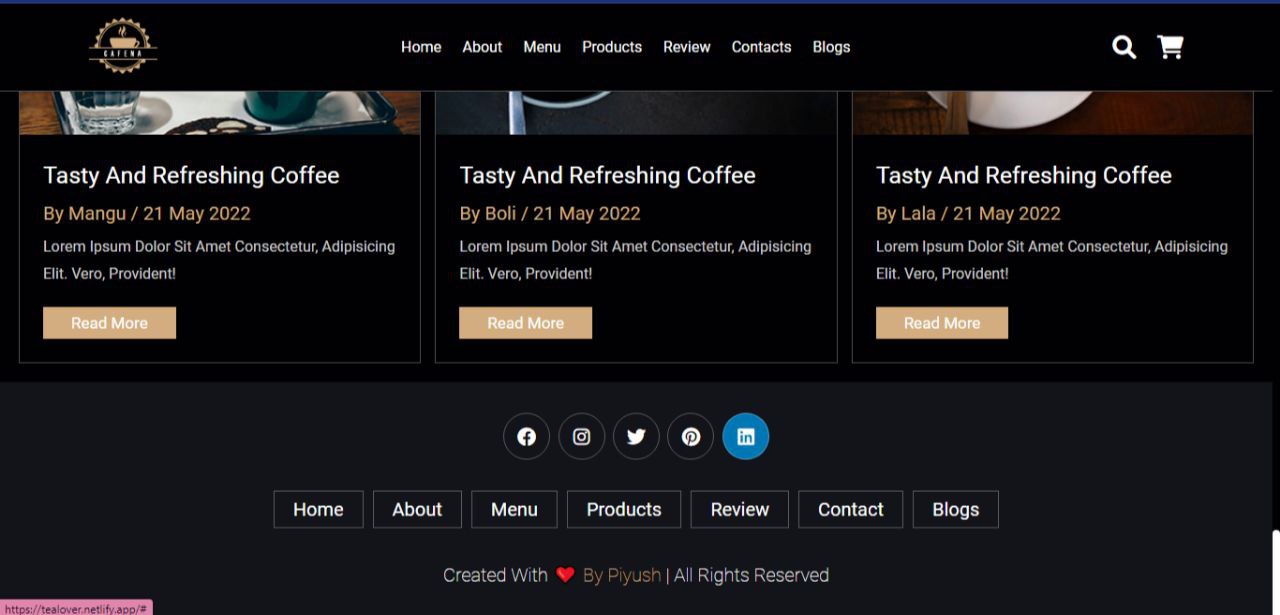 GitHub - PiyushIncognito/Coffee-Shop-Website