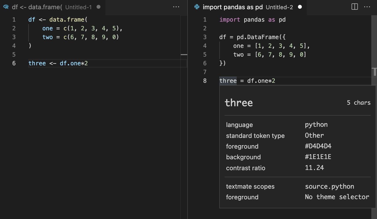 Syntax highlighting for R is too colorful. · Issue #143549 · microsoft ...