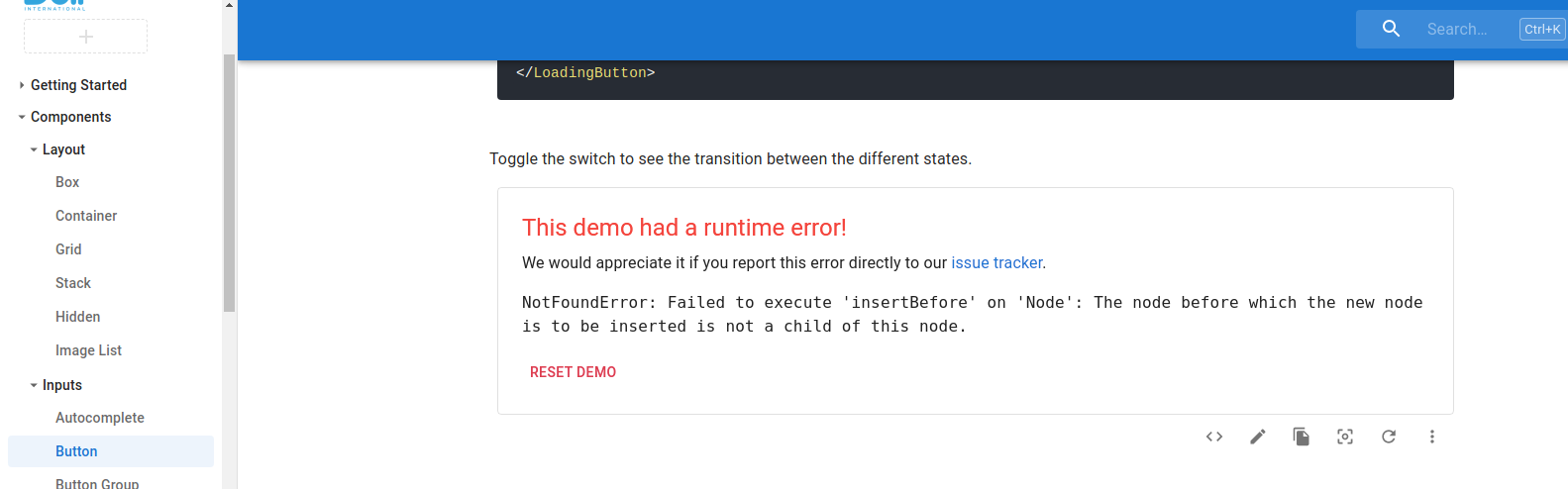 Bug in the official documentation as well as when replicated in ...