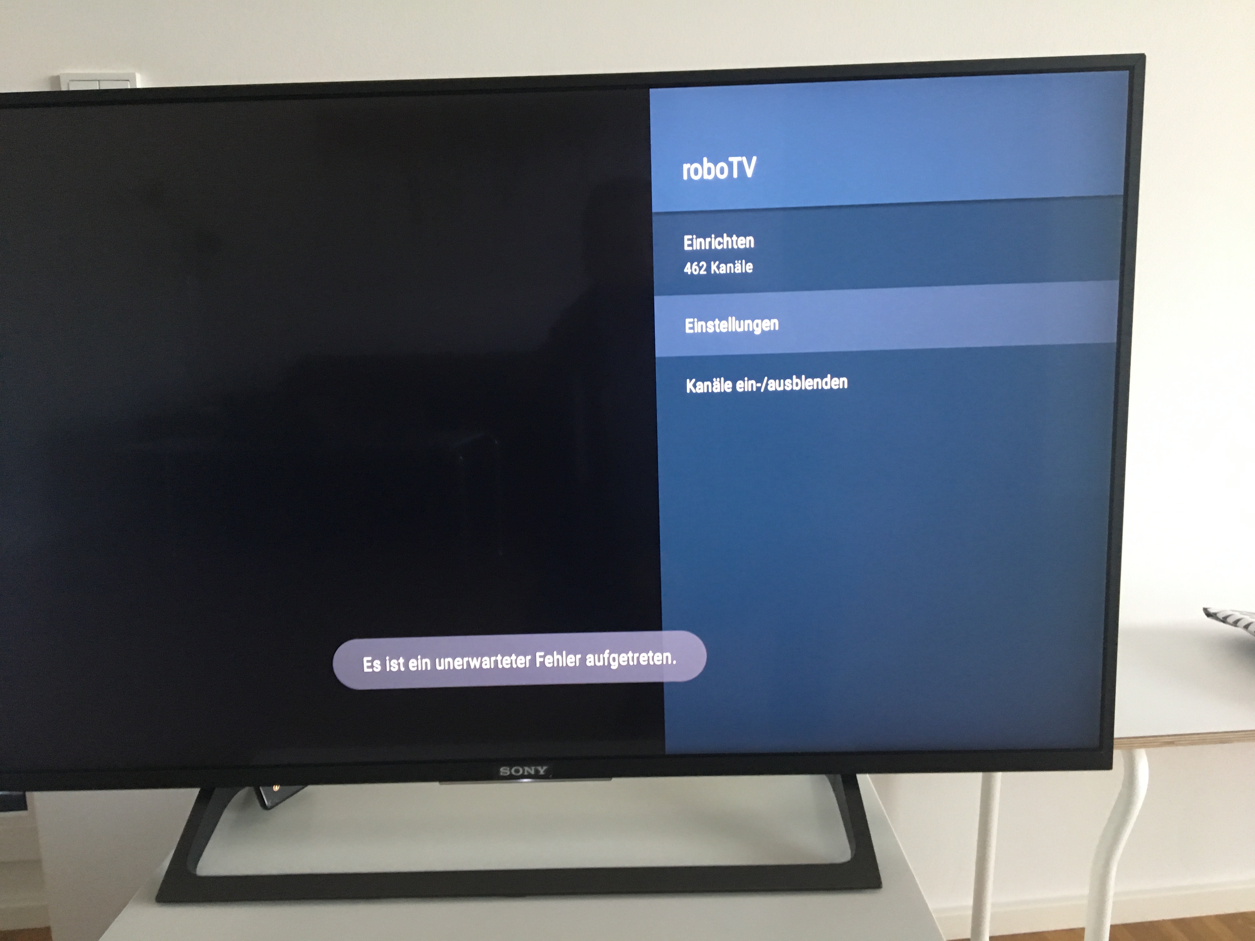 (Sony TV) Error when streaming some channels // Audio rendering