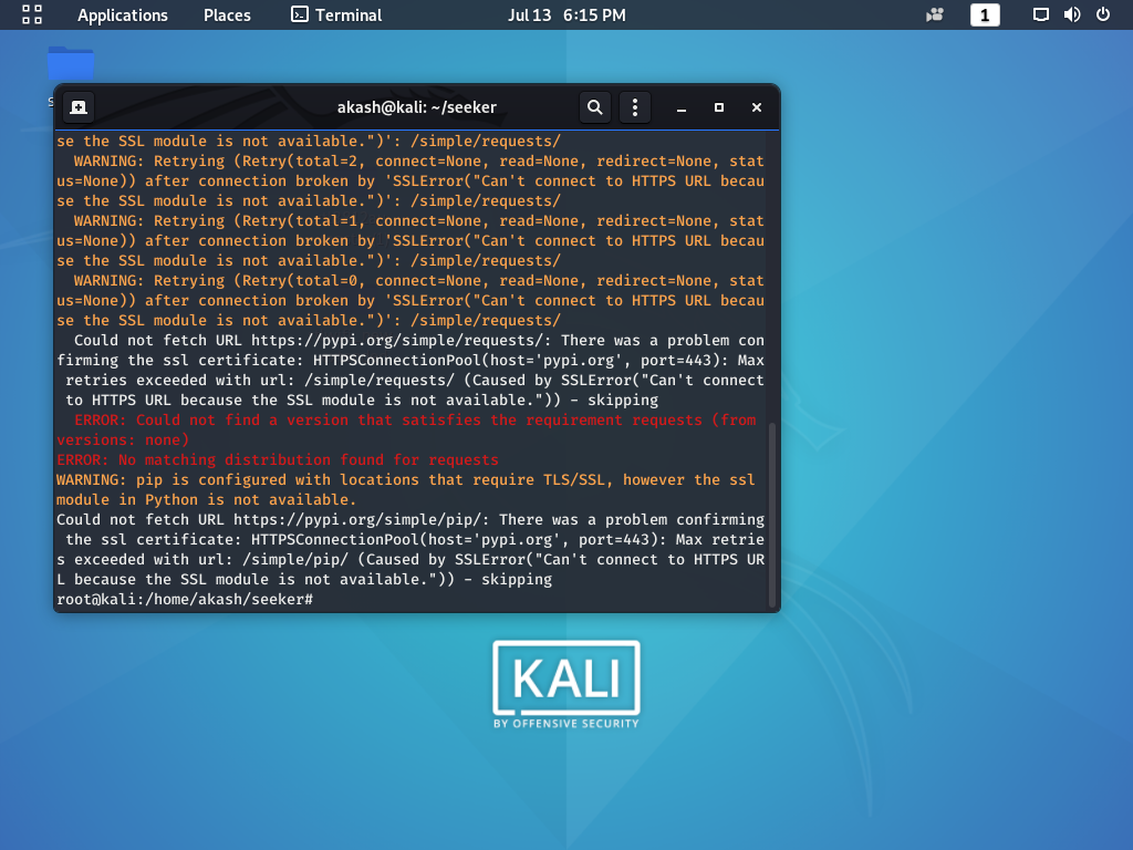 Traceback Error · Issue #109 · thewhiteh4t/seeker · GitHub