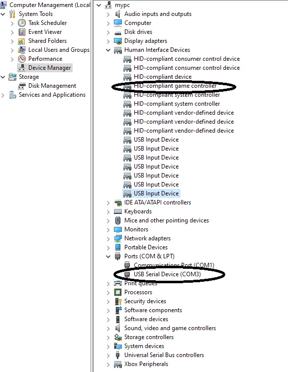 usb_hid_cdc = on not detecting all controls by windows 10 game