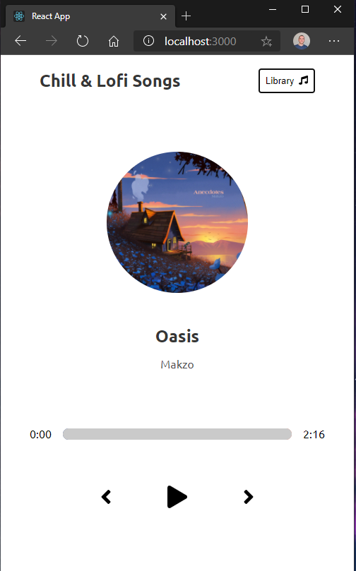GitHub - yuri-raiter/Music-Player: A React music player of Chill and ...