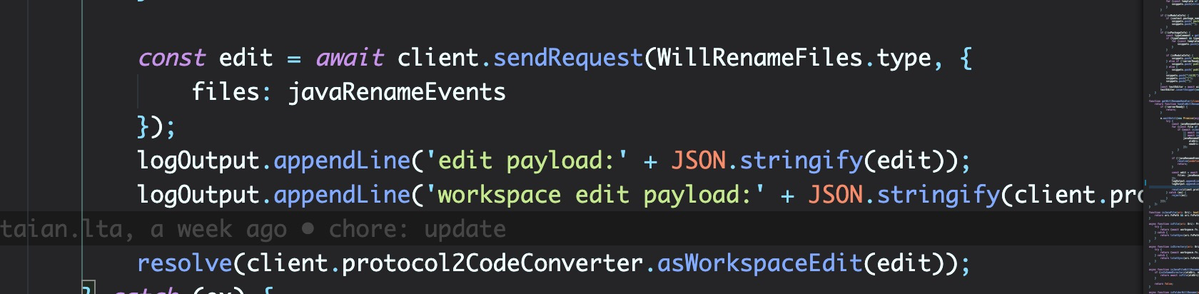 File contents would be strange when renaming java file name (with ...