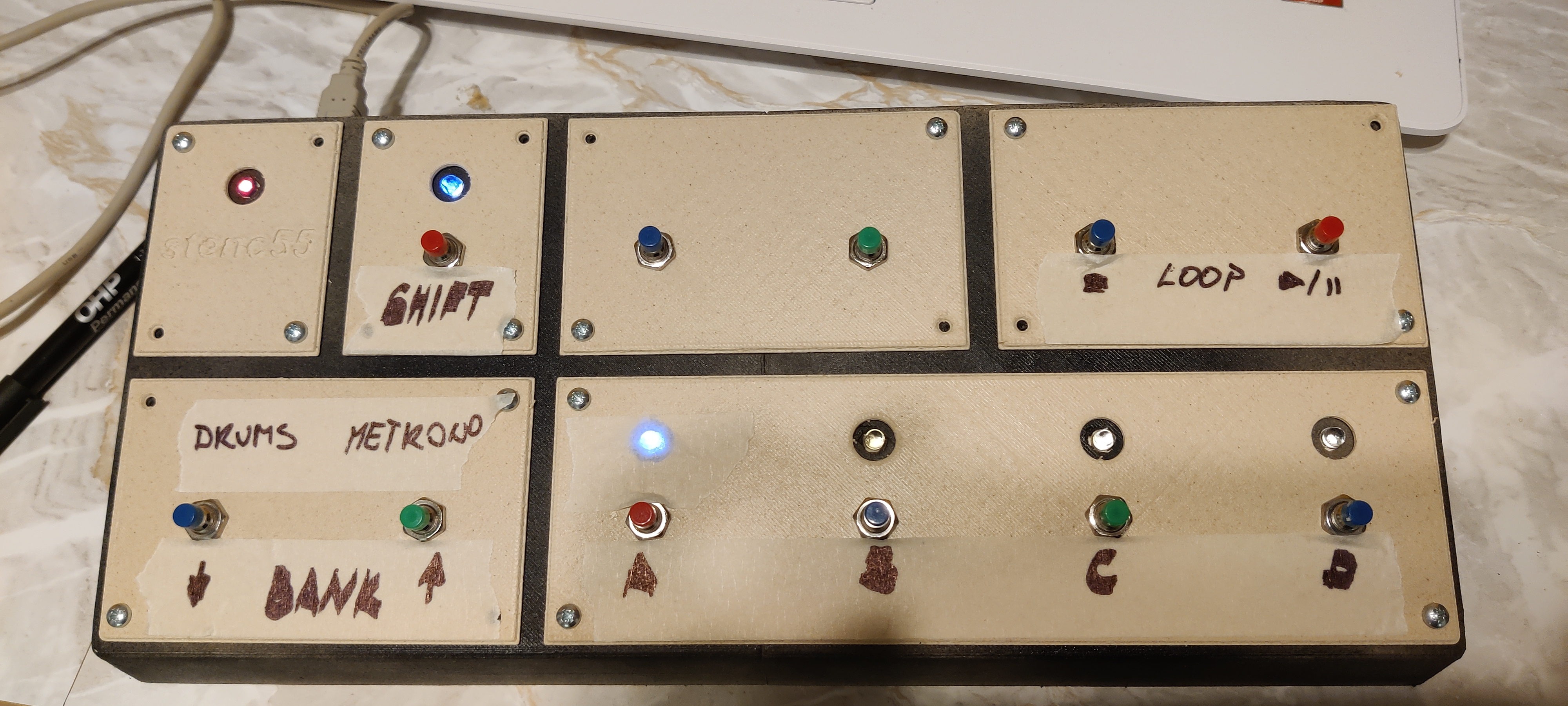 GitHub - stenc55/Guitar_effect_MIDI_footswitch: MIDI controller for ...