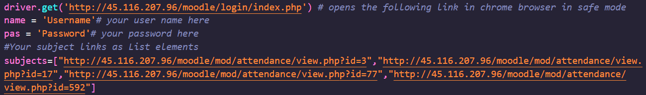 Github 007hyno Moodle Automation Automates Login And Attendance Of