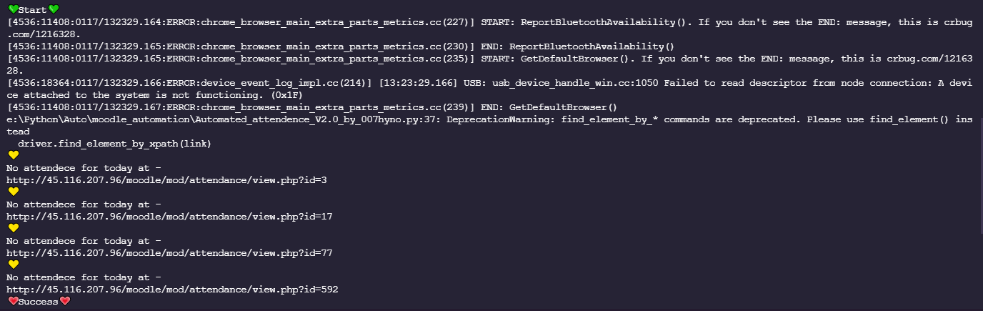 Github 007hyno Moodle Automation Automates Login And Attendance Of