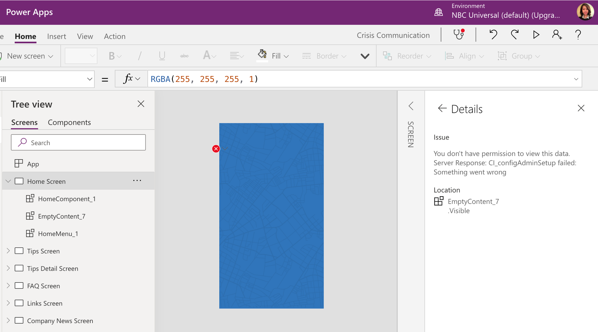 bug issue after importing the crisis communication zip issue 376