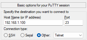 PuTTY options