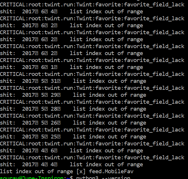 Favorites not detected anymore · Issue #828 · twintproject/twint · GitHub