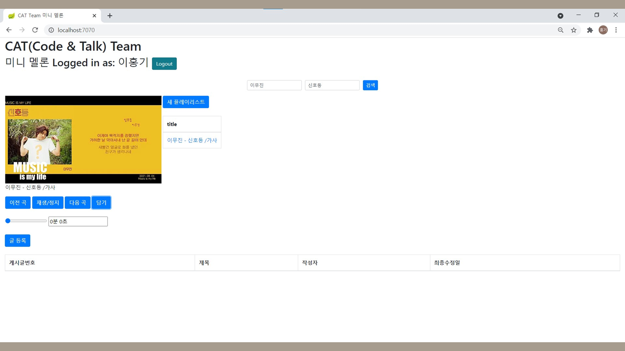 GitHub - seungsu-lee-dev/MiniMelon: 미니 멜론 스프링부트 팀프로젝트