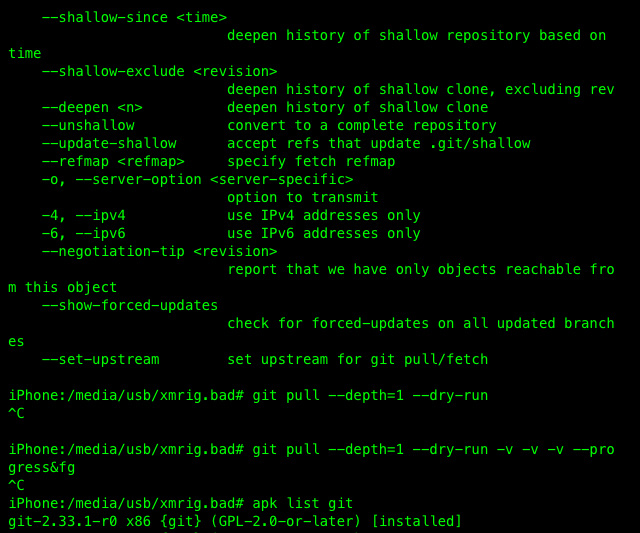 ```git pull —depth=``` 2.33.1-r0 completely-catatonic · Issue #1610 ...