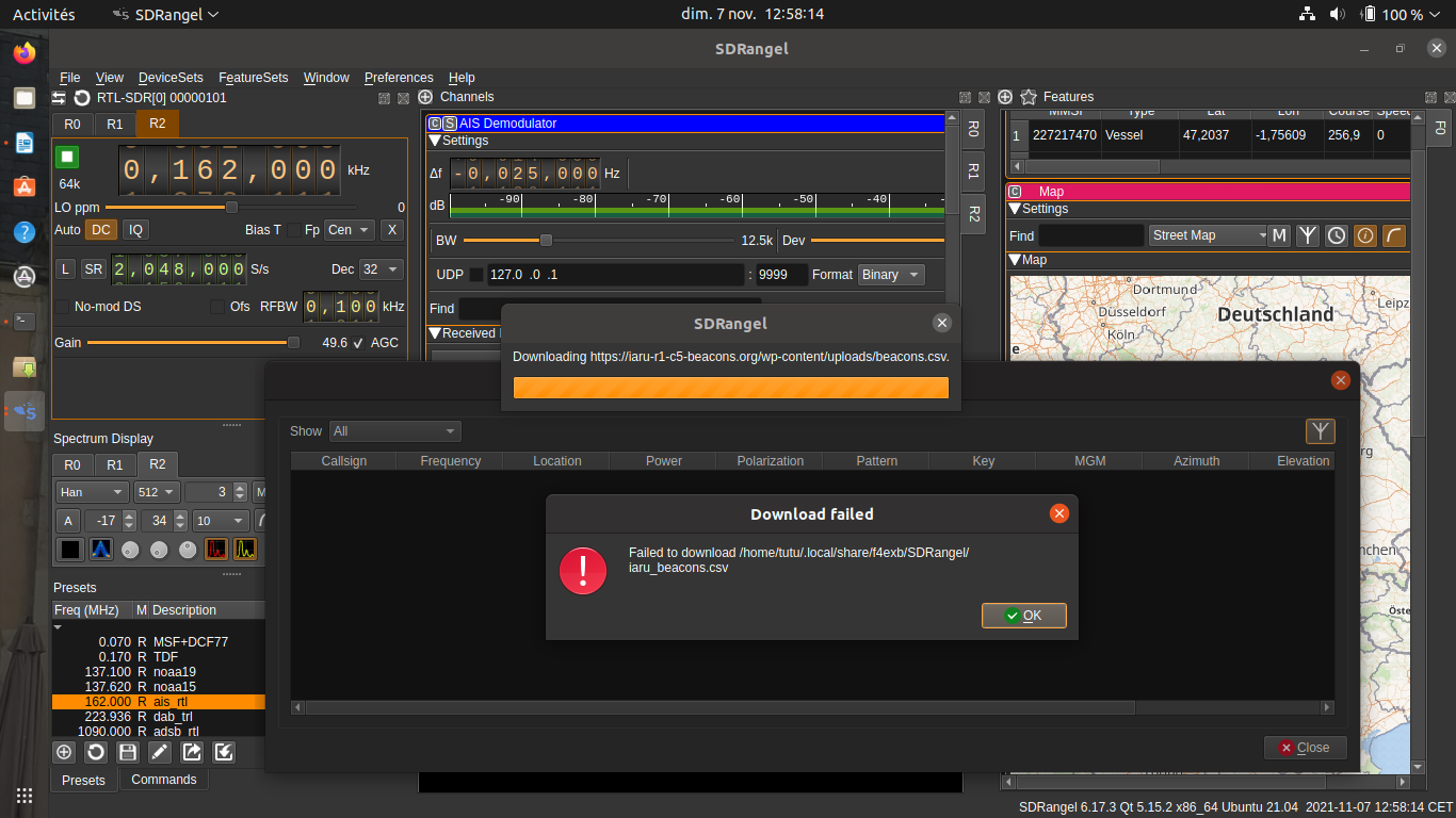 no access to load the file ?? · Issue #1041 · f4exb/sdrangel · GitHub