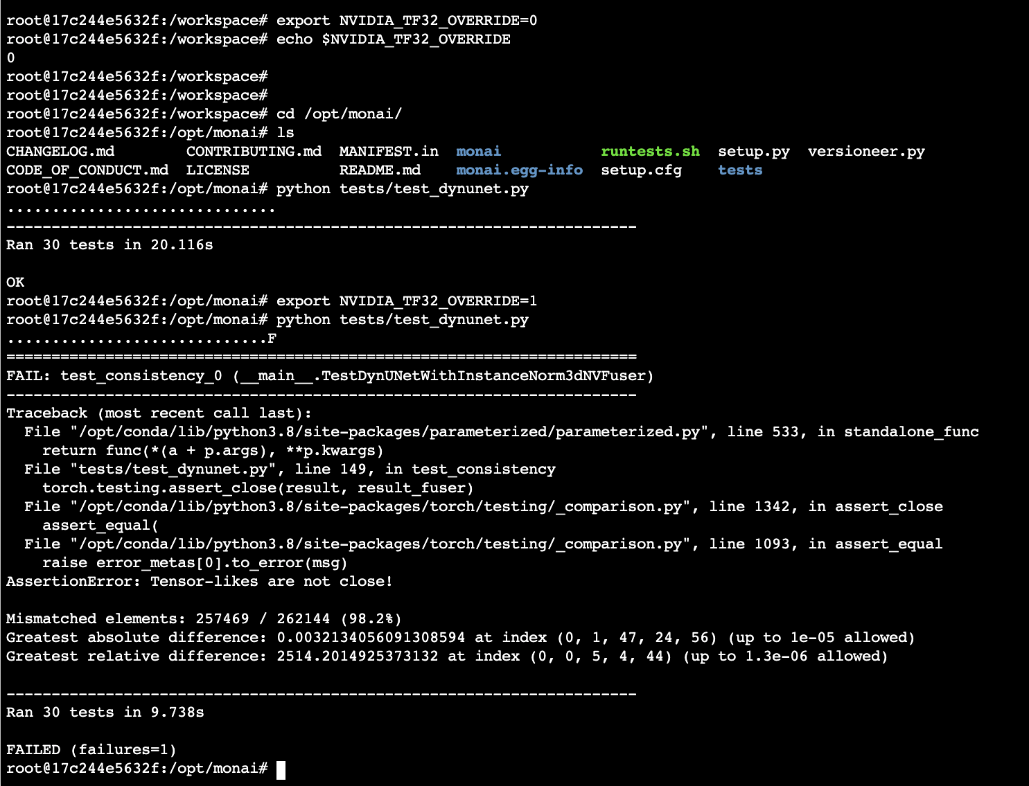 unit-test-errors-with-gpu-that-enables-tf32-issue-5577-project