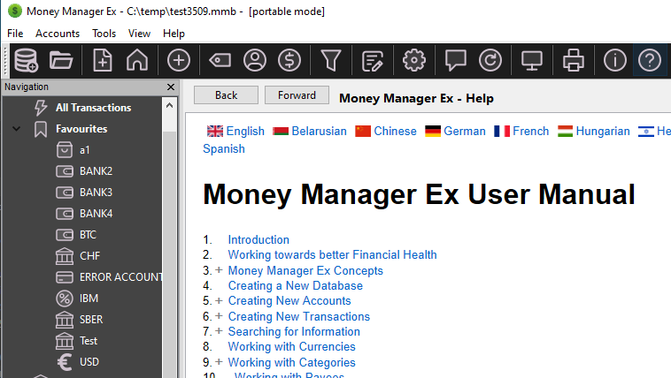 Dark mode for help pages · Issue #4545 · moneymanagerex/moneymanagerex ...