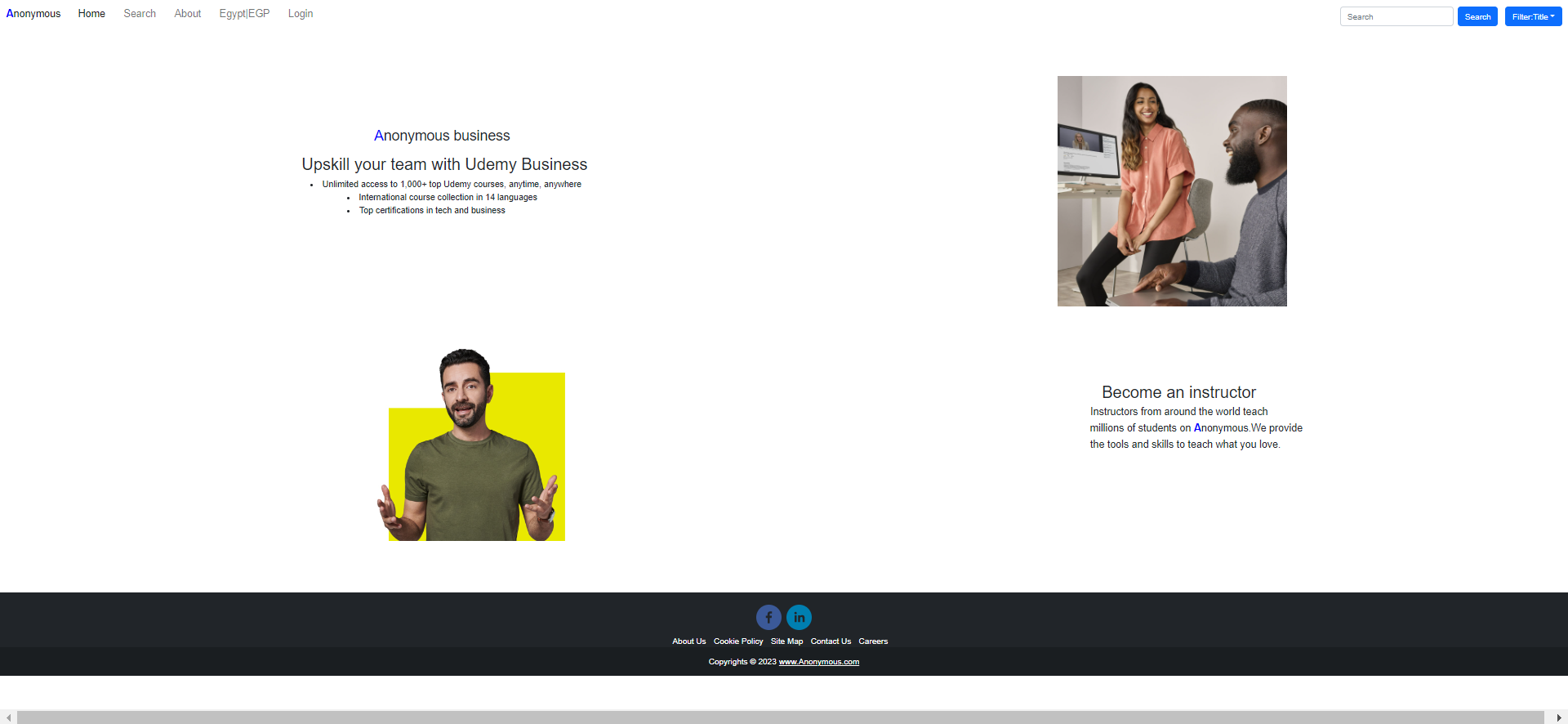 GitHub - MazenFayad/E-Learning-Website: Full stack E-learning website ...