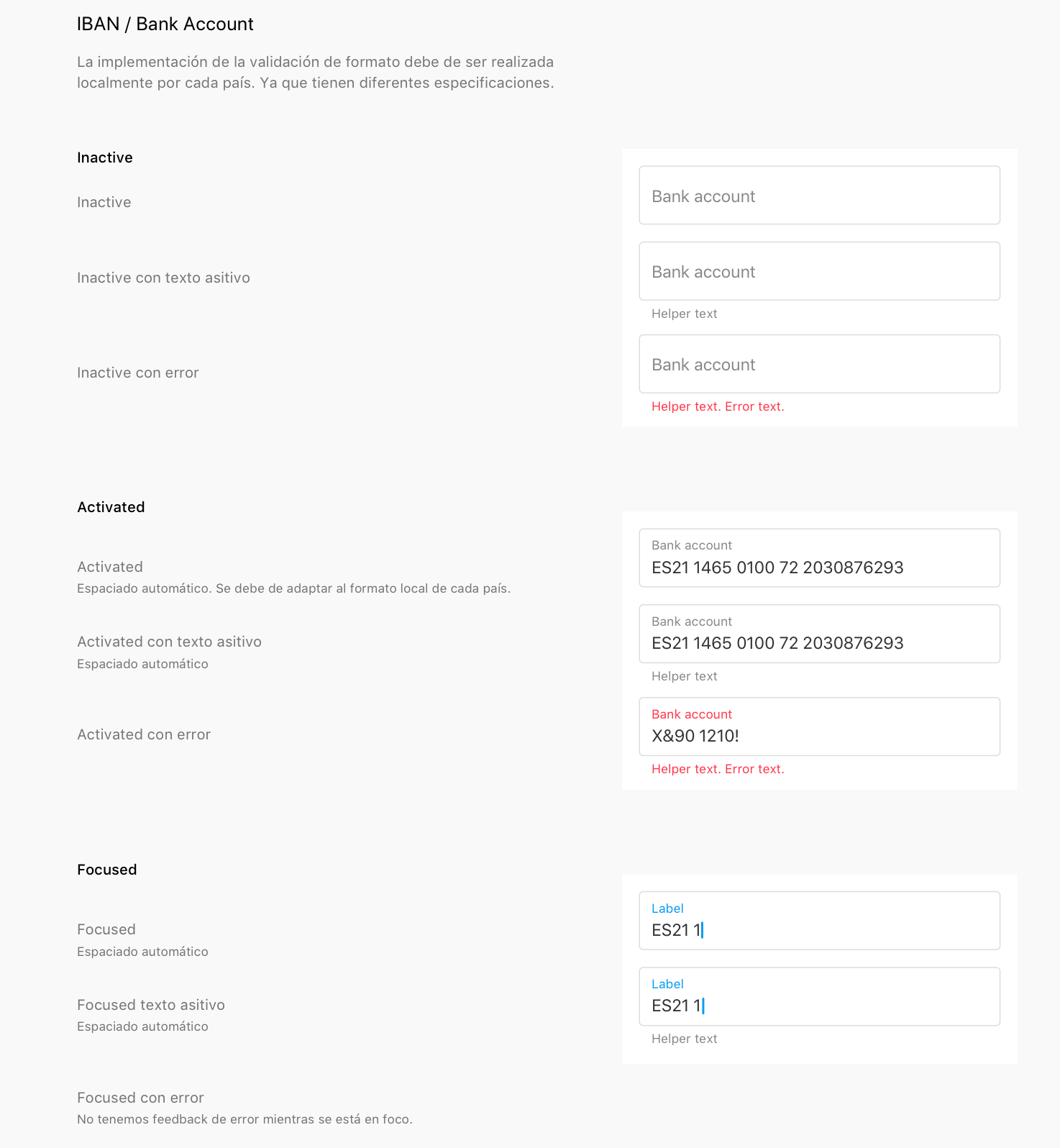 IBAN / Bank account field · Issue #352 · Telefonica/mistica-design · GitHub