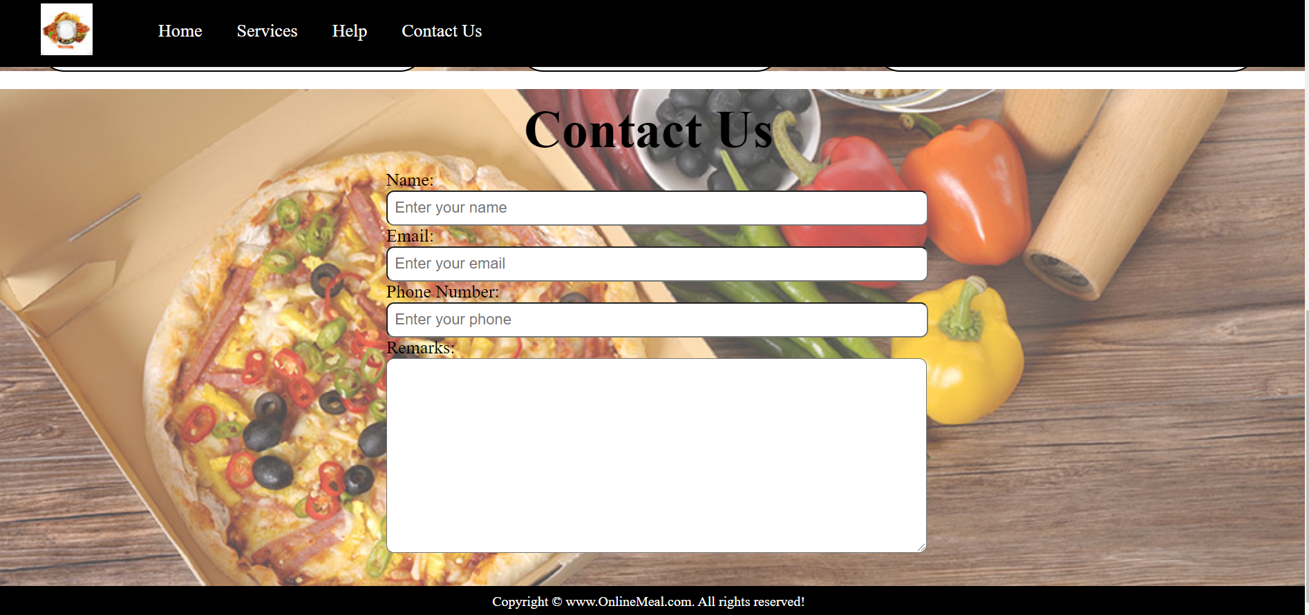 GitHub - Goldimaur/FoodDeliveryWebsite: simple Food Delivery Website ...