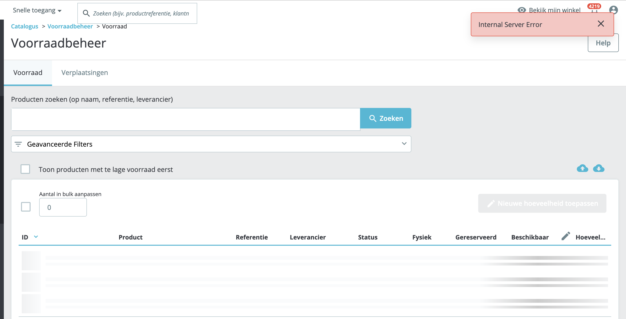 Can't load Stocks page from backoffice. Error 500 with php 8.1 ...