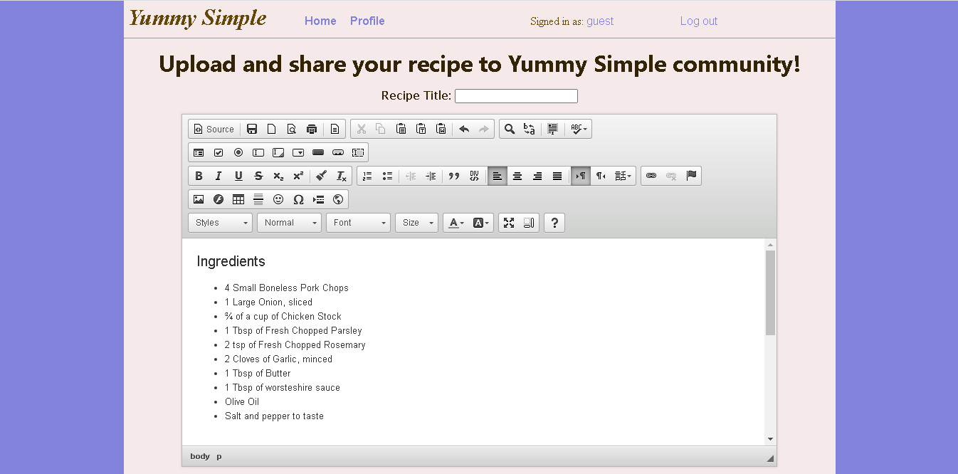 GitHub - rdelabahan/Yummy_Simple: A Python/Django personal project.