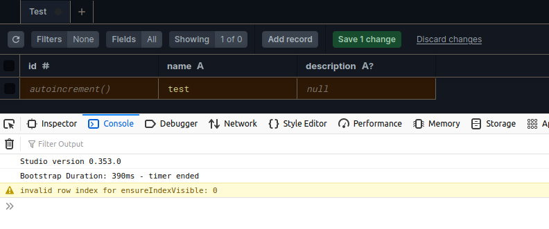 Unable to 'Add record' in Prisma Studio if not all fields are filled ...