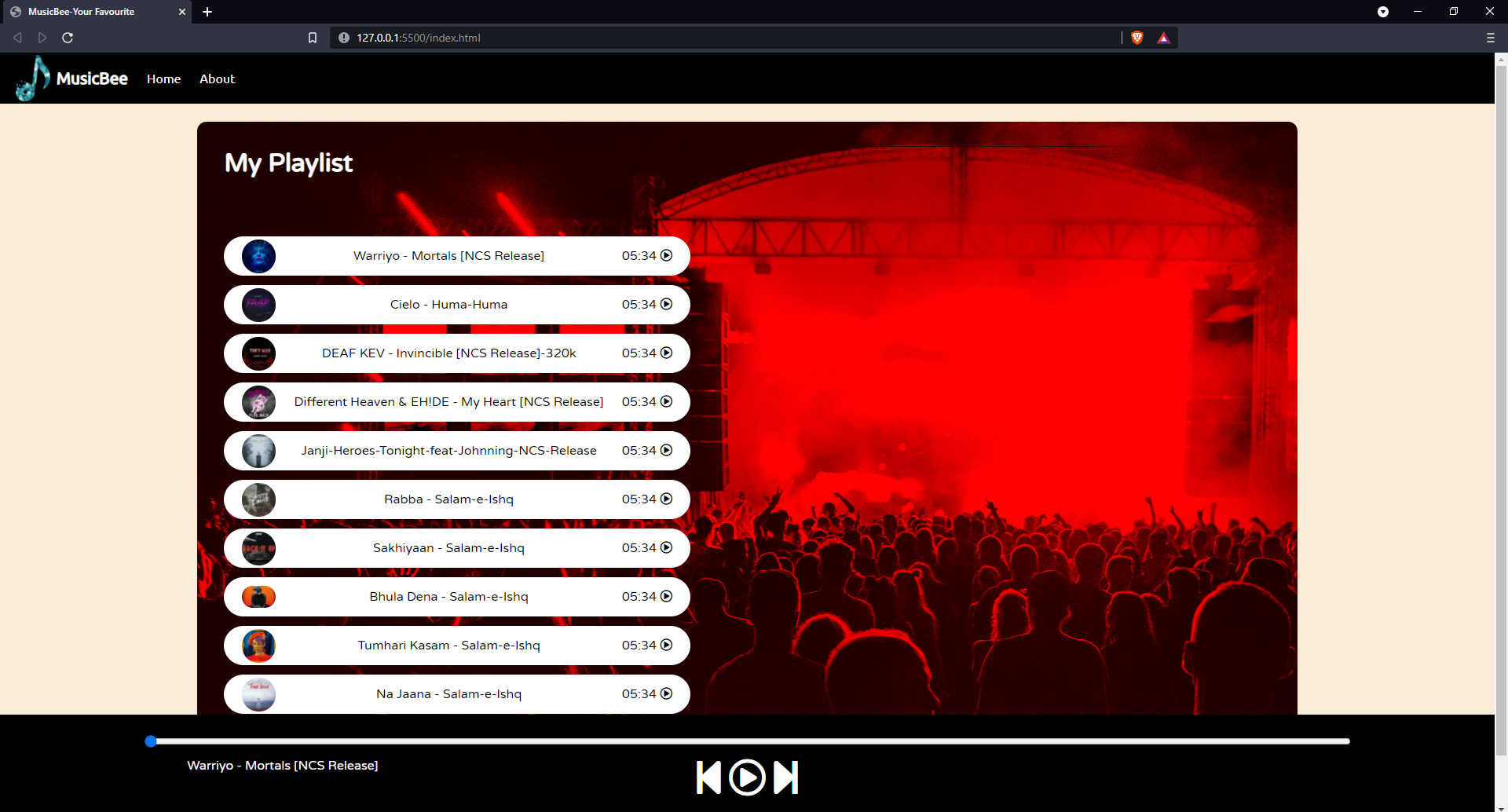 GitHub akshaymohanhere/MusicBeeJavaScriptMusicplayer MusicBee is a JavaScript music player