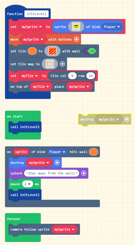 Splash block text can fail to show in an on block for wall collision on ...