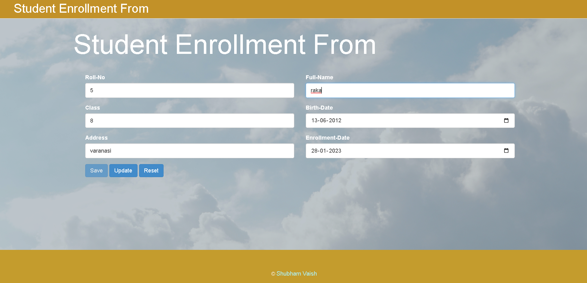 GitHub - Chitrak07/Student-Enrollment-Form: Login2Xplore