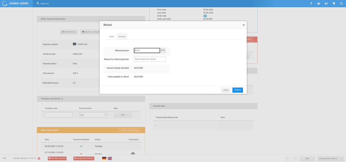 mollie-payments-api-refund