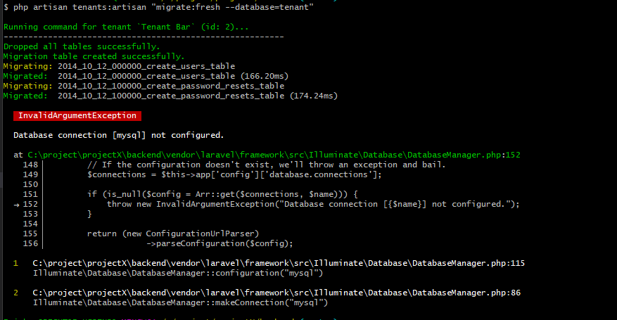 Issue with migrating tenant databases - Multi Database · Issue #170 ...
