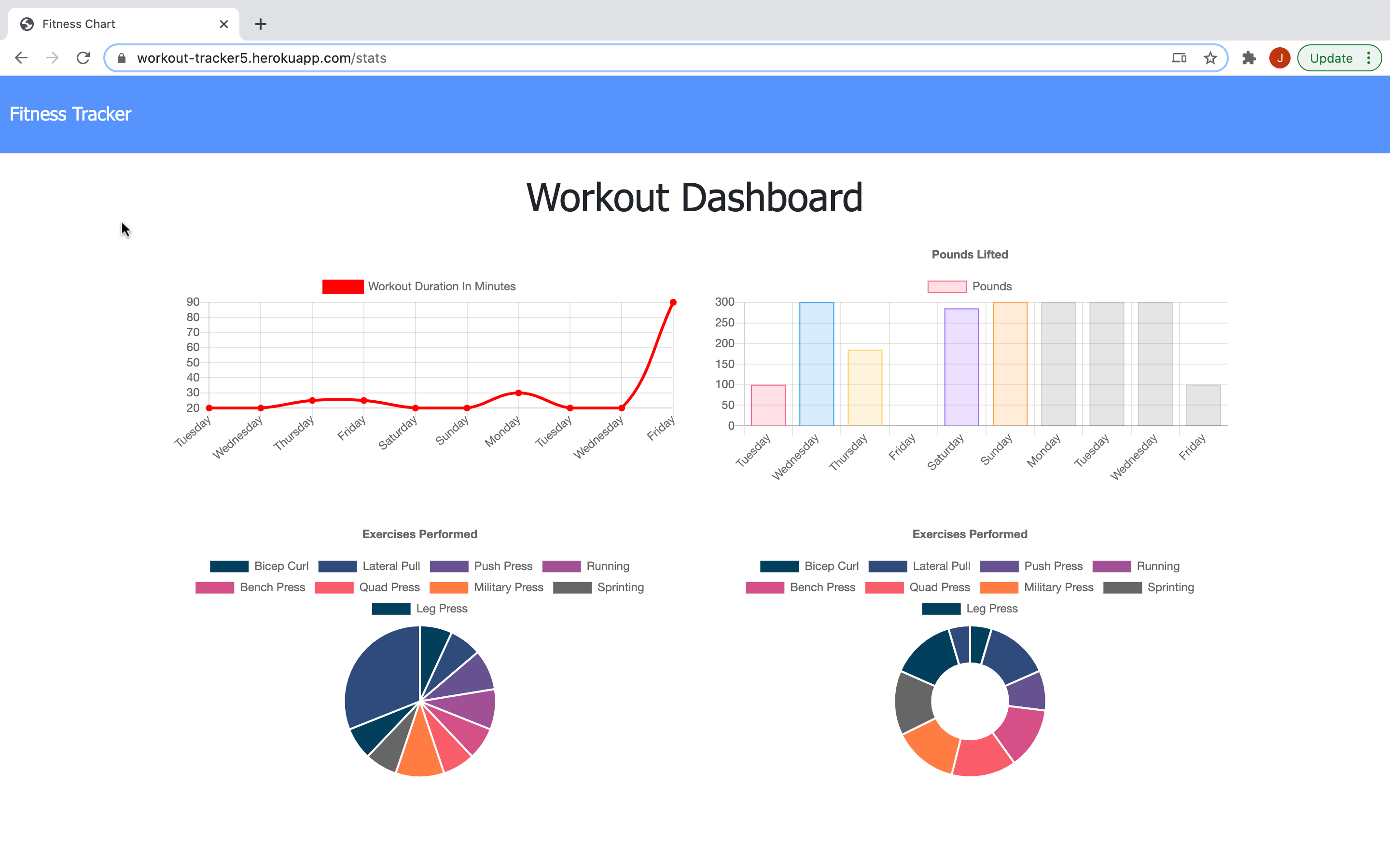 GitHub - jlparker3/hw17-Workout-Tracker: hw 17 usage of mongoose and ...