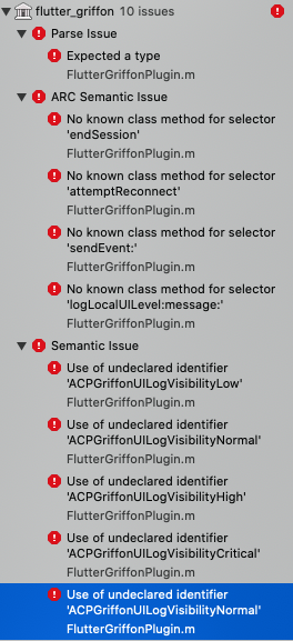 No known class method for selector · Issue #4 · adobe/flutter_assurance ...