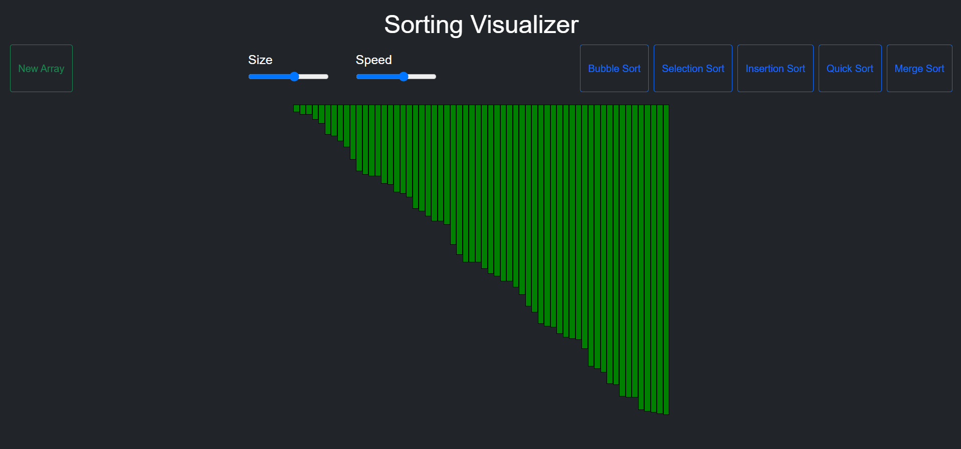 GitHub - sinhaneha455/Sorting--Visualizer: As I am very fascinated with ...