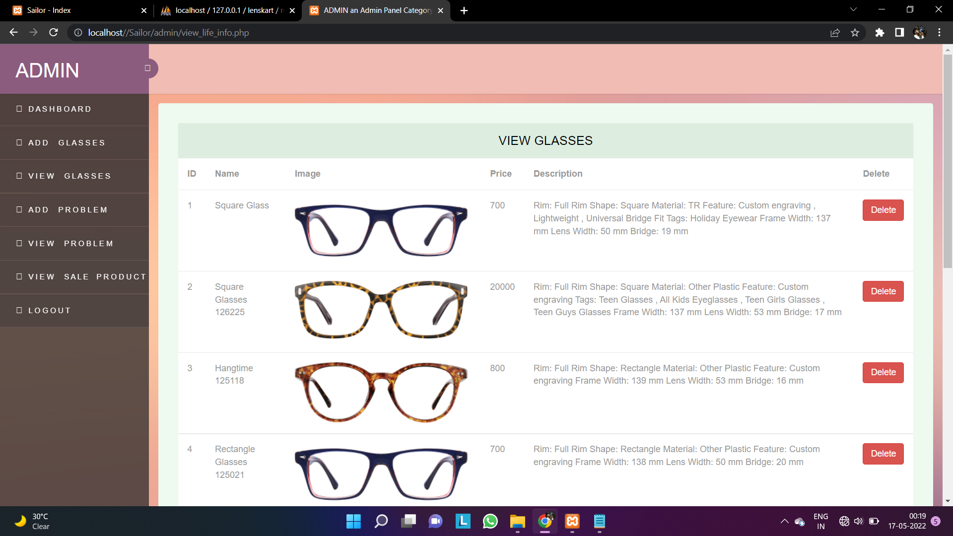 GitHub - aumkarkadu/Online-Optical-Store-Management
