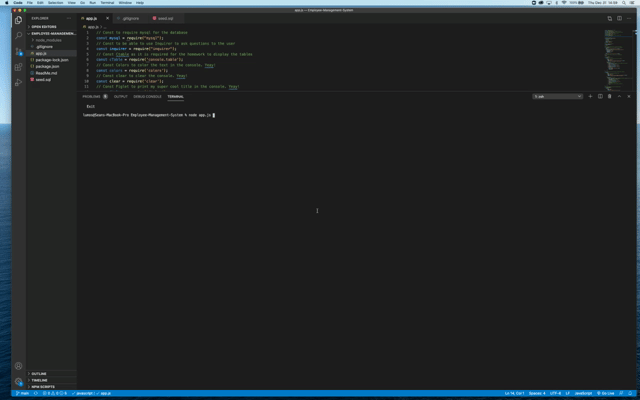 GitHub - SeanMelody/Employee-Management-System: Use Node to Manage ...