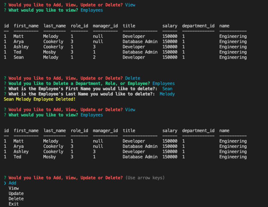 GitHub - SeanMelody/Employee-Management-System: Use Node to Manage ...