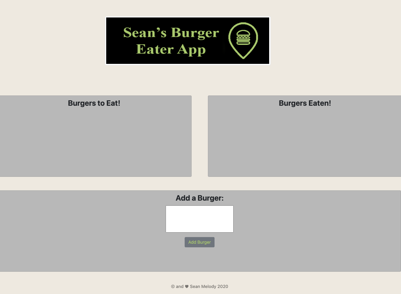 GitHub - SeanMelody/BurgerEater: A webpage created with Handlebars to ...