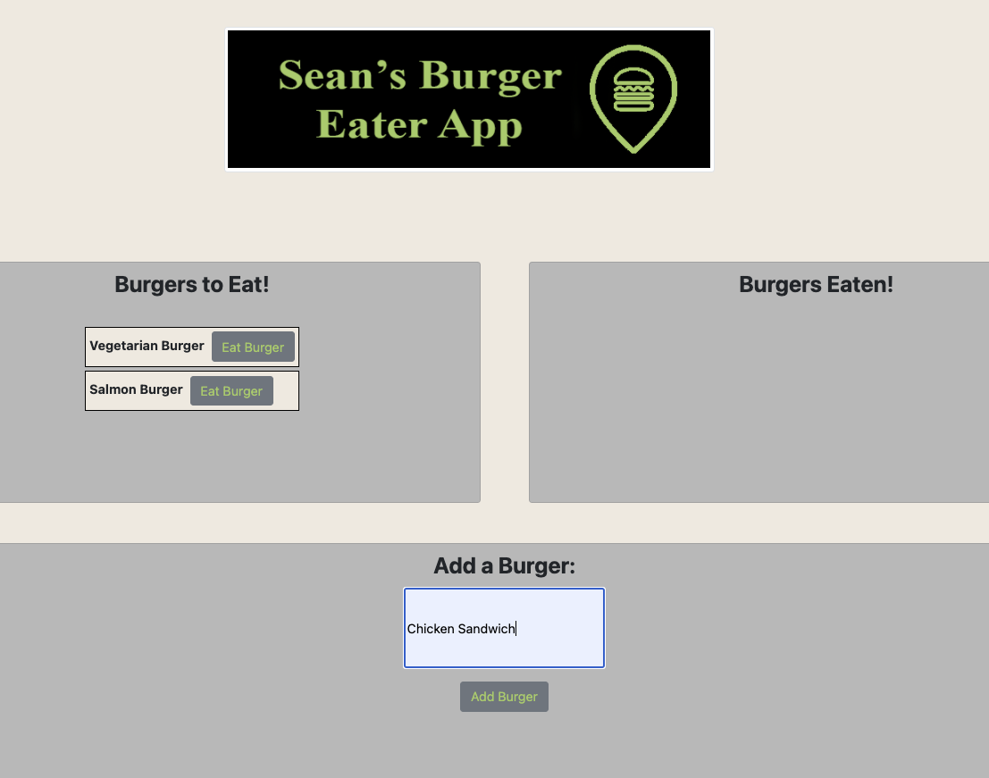GitHub - SeanMelody/BurgerEater: A webpage created with Handlebars to ...