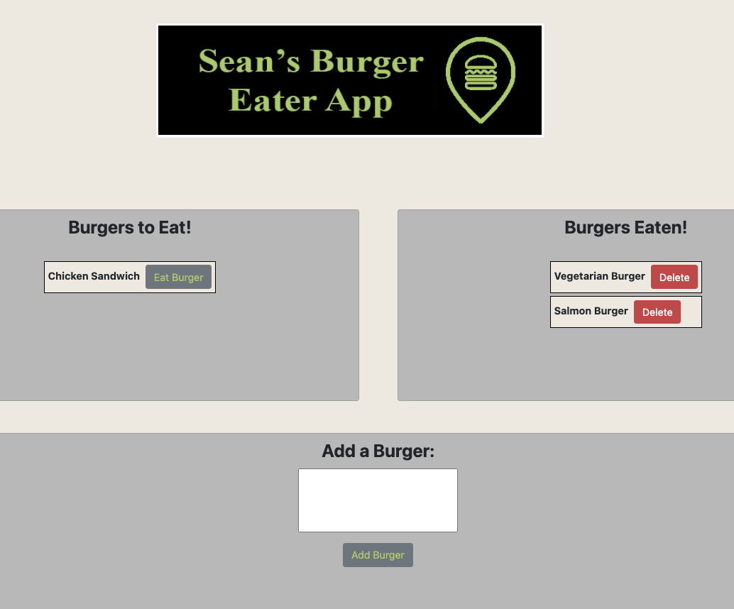GitHub - SeanMelody/BurgerEater: A webpage created with Handlebars to ...