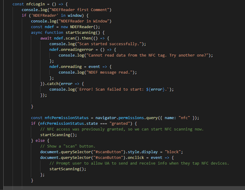 NDEF Reader Is Not Defined Issue 720 GoogleChrome samples GitHub